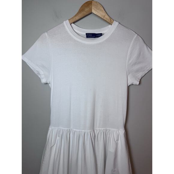 Ralph Lauren Polo White Short Sleeve Dress SZ L Retail $348 - Picture 6 of 14